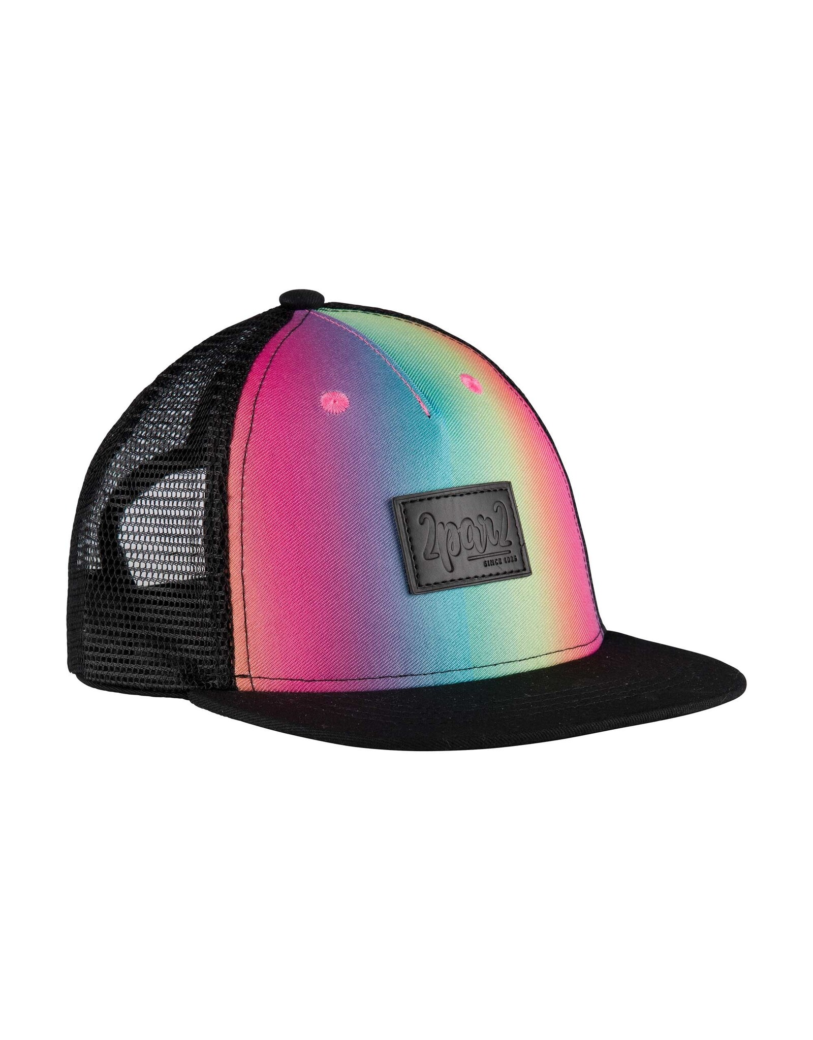 Deux Par Deux Rainbow Printed Cap