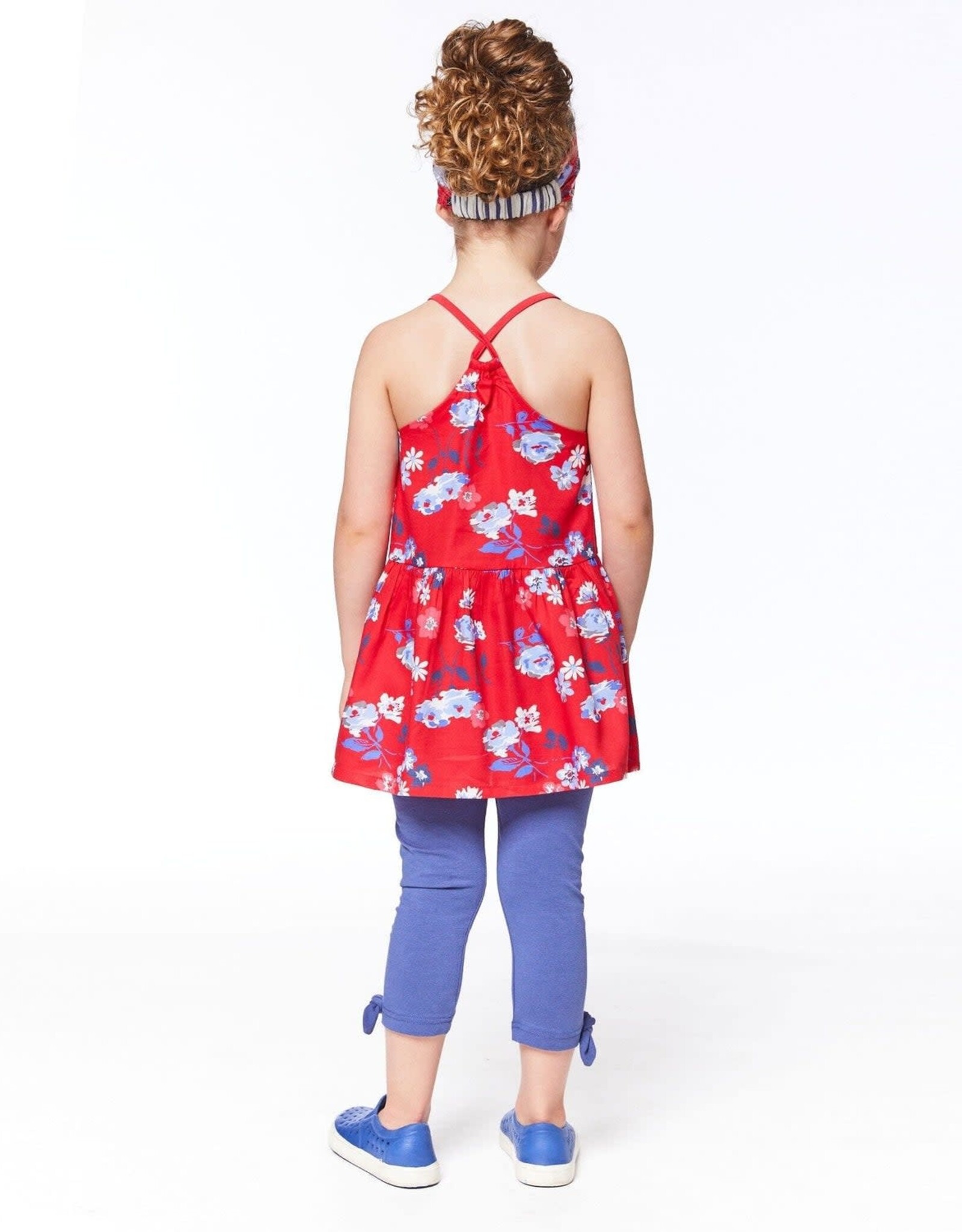 Deux Par Deux Lollipop Flowers Sleeveless Tunic