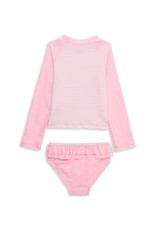 Little Me Pink Flamingo Rashguard Swim 2pc