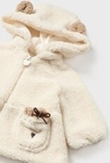 Mayoral Cotton Lined Baby Sweater w/Hood
