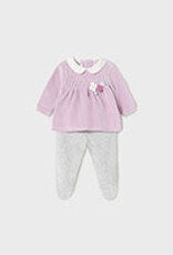 Mayoral Pearl Velour Set w/Leg Warmers