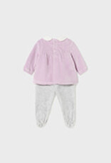 Mayoral Pearl Velour Set w/Leg Warmers