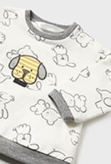 Mayoral Chalk Gray Footie Overall Set