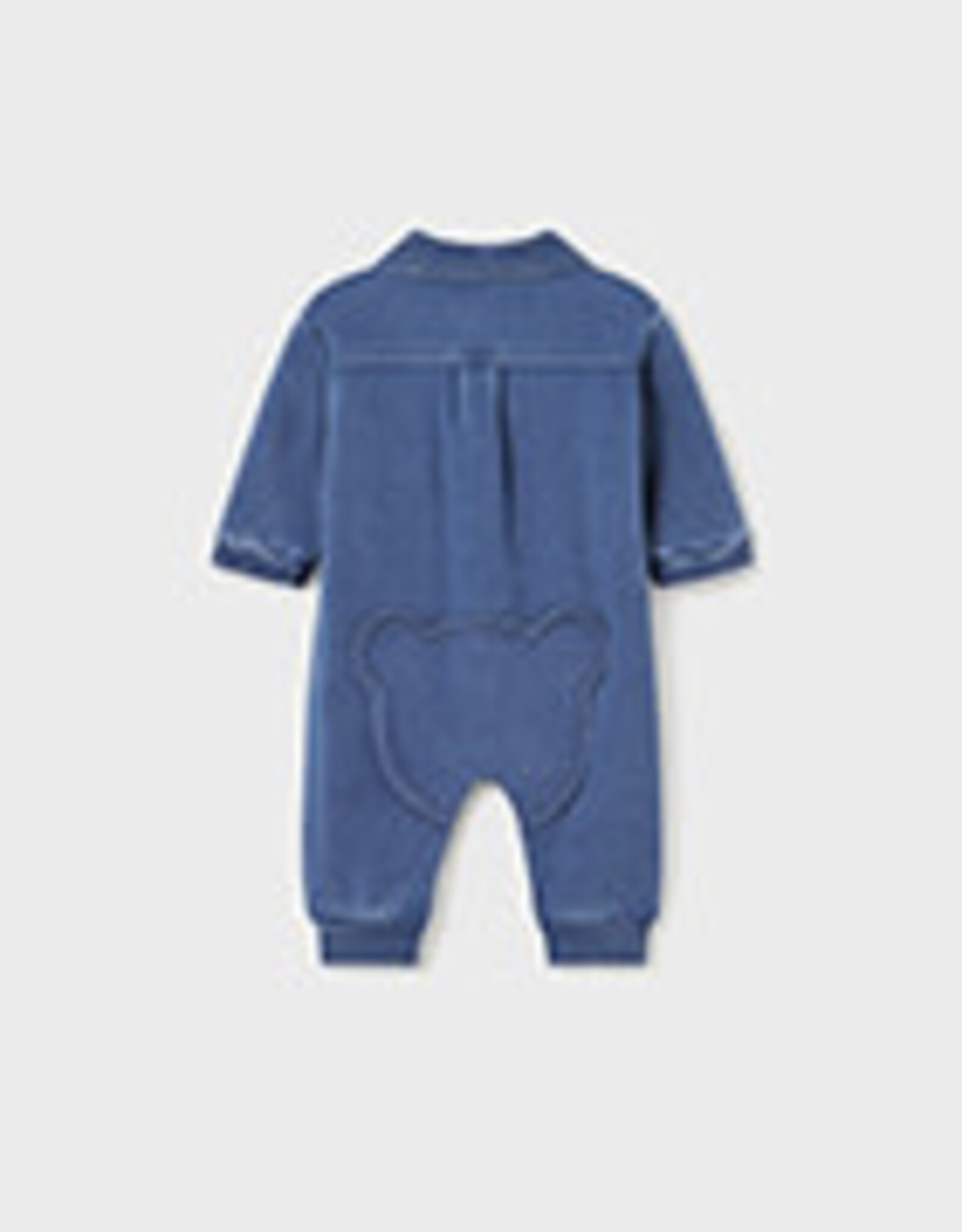 Mayoral Fleece Denim Bodysuit
