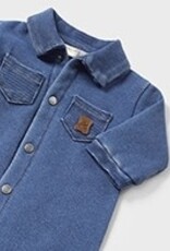 Mayoral Fleece Denim Bodysuit