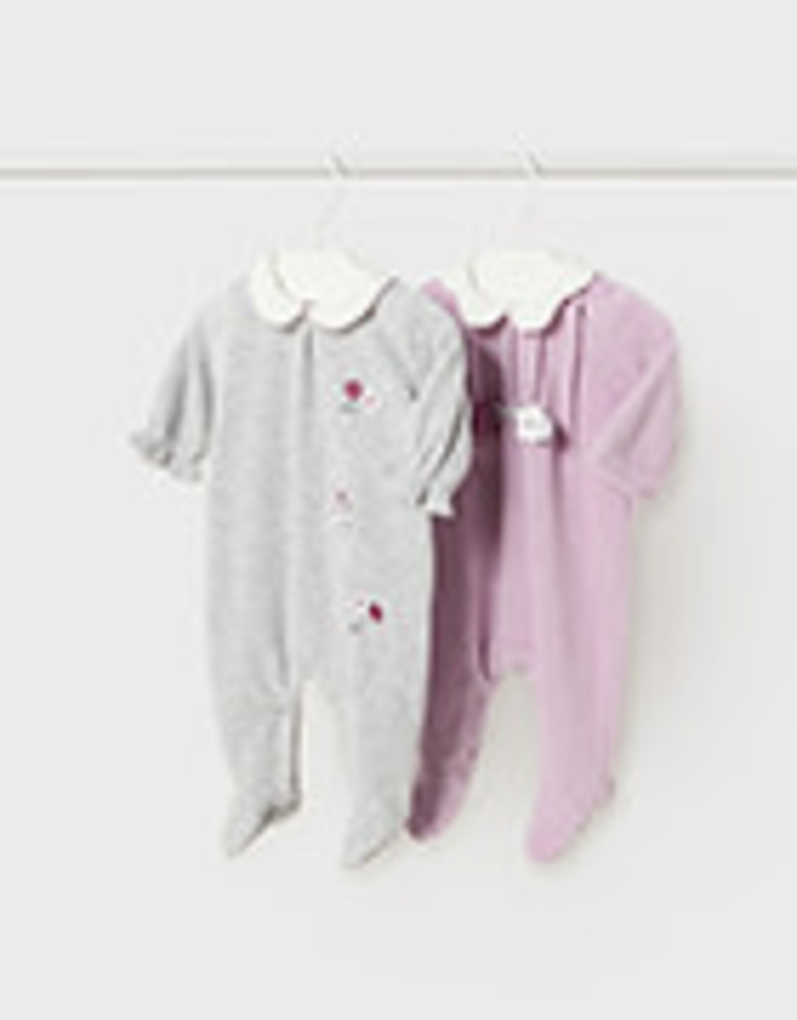 Mayoral Violet 2 Pc Velour Onesie