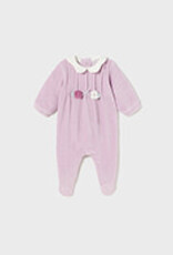 Mayoral Violet 2 Pc Velour Onesie