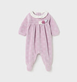 Mayoral Violet Velour Onesie