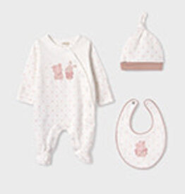 Mayoral Misty Pink Zoo 3 pc Gift Set