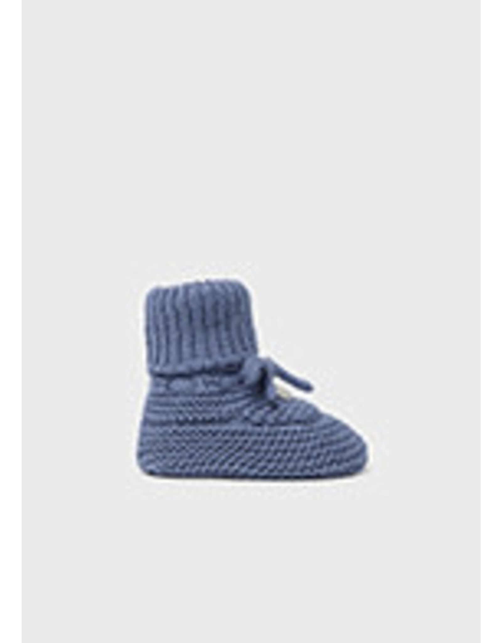 Mayoral Winter Blue Knit Baby Booties