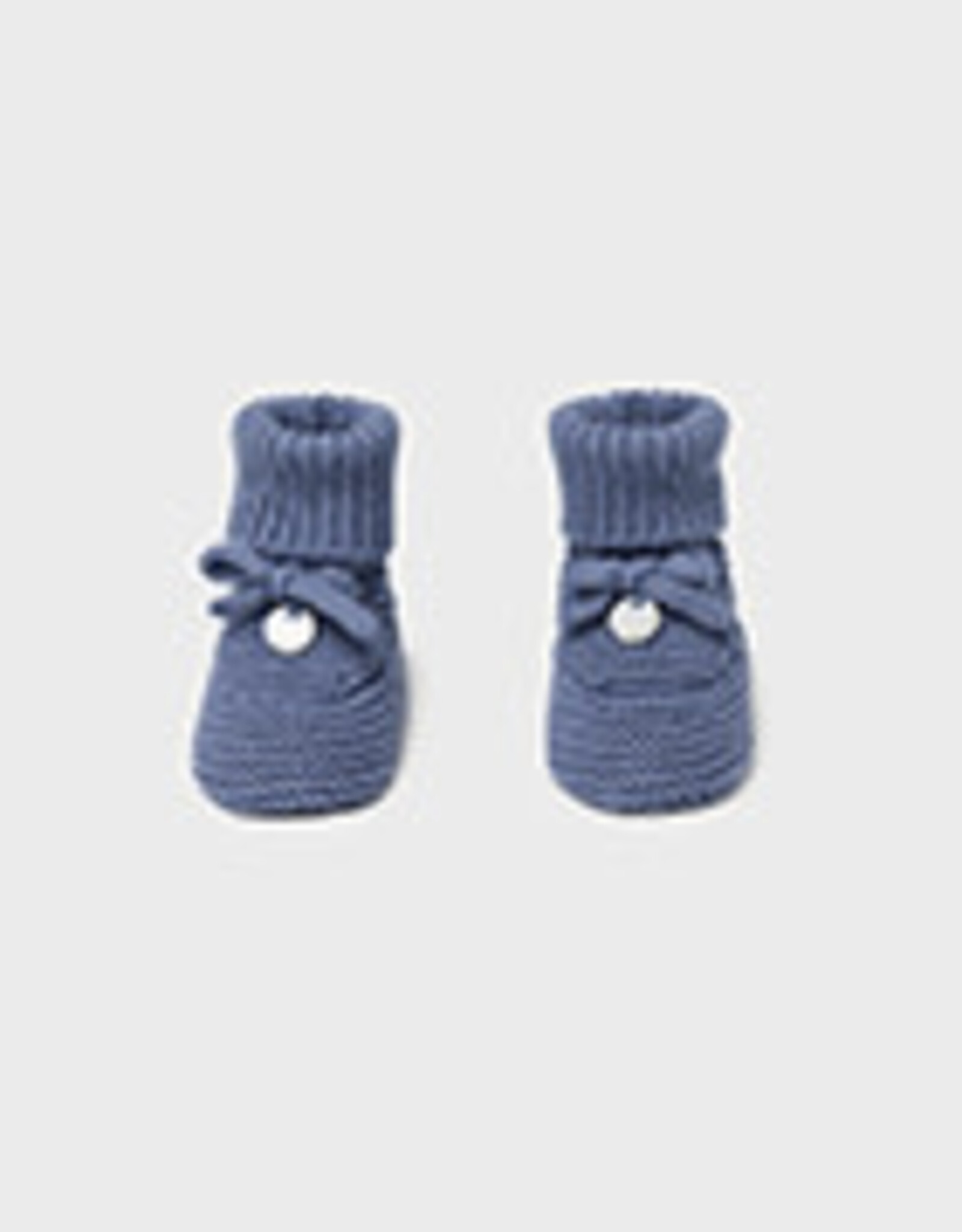 Mayoral Winter Blue Knit Baby Booties