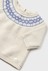 Mayoral Winter Blue Knit Baby Leg Warmer Set