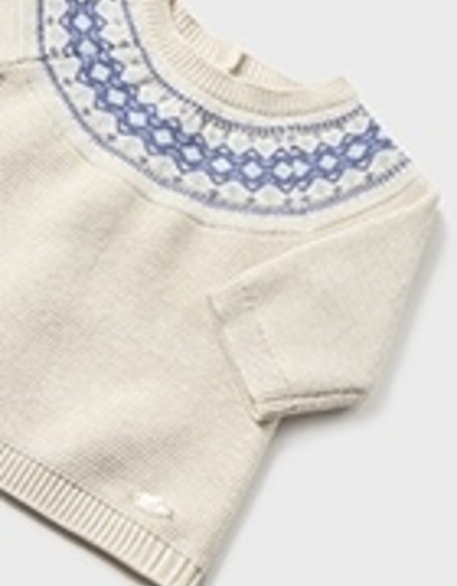 Mayoral Winter Blue Knit Baby Leg Warmer Set