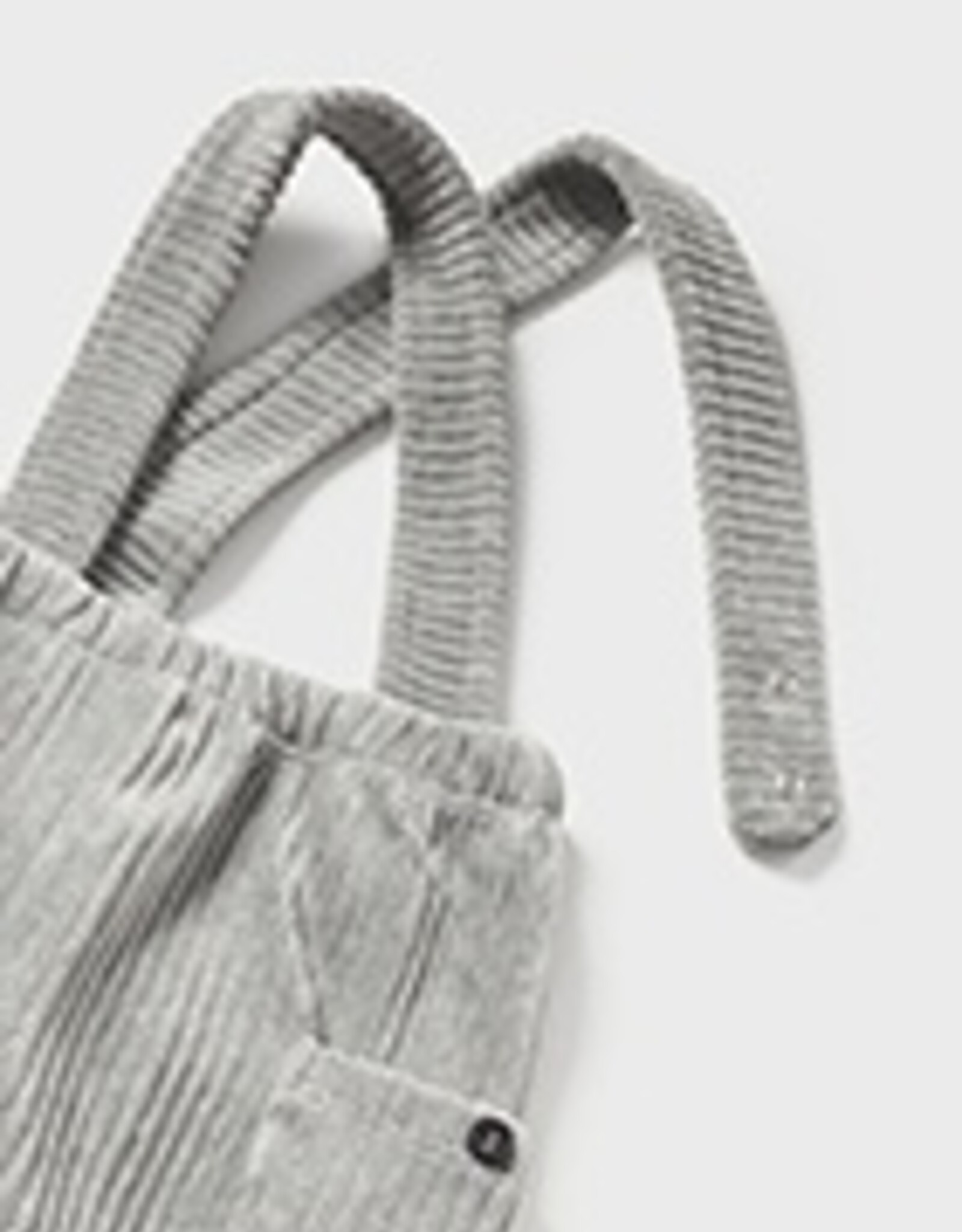 Mayoral Chalk Gray Footie Overall Set