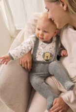 Mayoral Chalk Gray Footie Overall Set