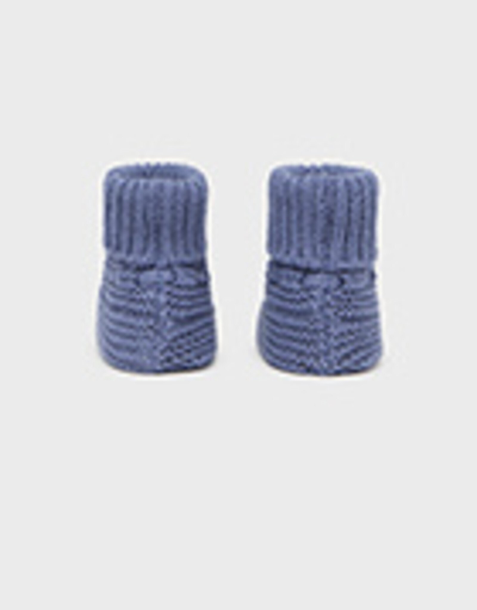 Mayoral Winter Blue Knit Baby Booties