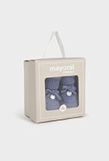 Mayoral Winter Blue Knit Baby Booties