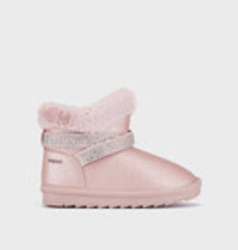 Mayoral Rose Metal Faux Fur Lined Boots