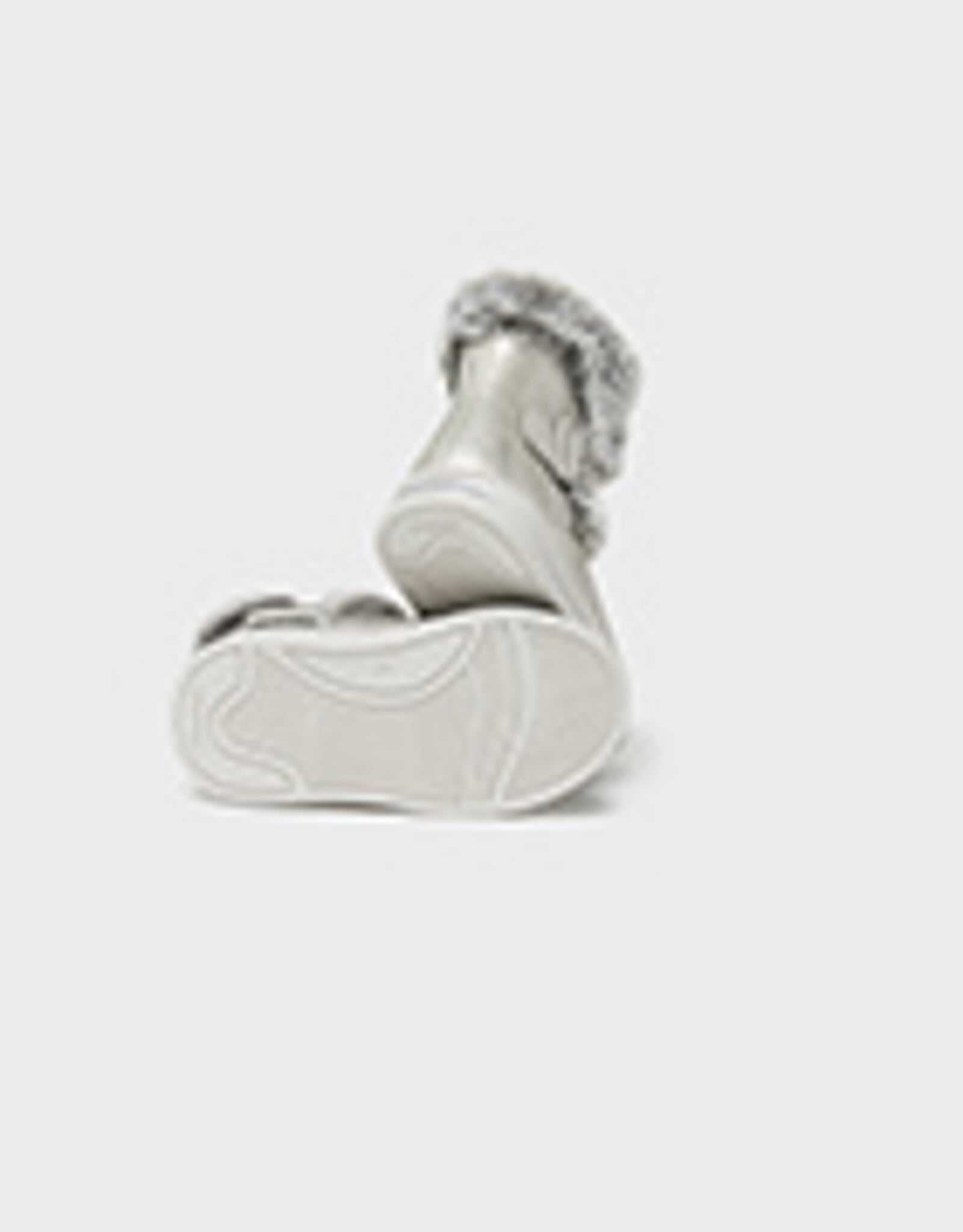 Mayoral Silver Faux Fur Bootie w/Buckle