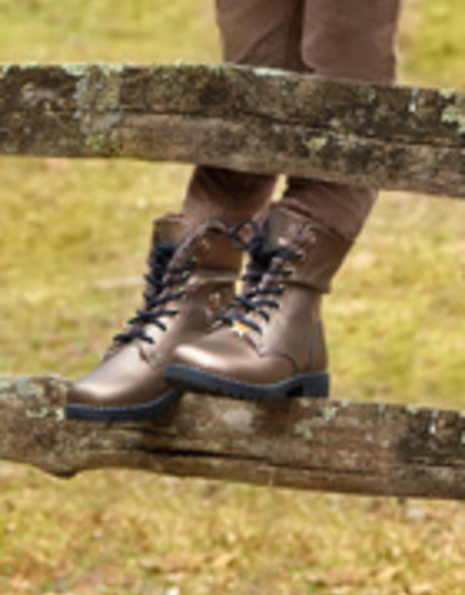 Mayoral Bronze Faux Fur Lined Biker Boots