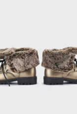 Mayoral Bronze Faux Fur Lined Biker Boots