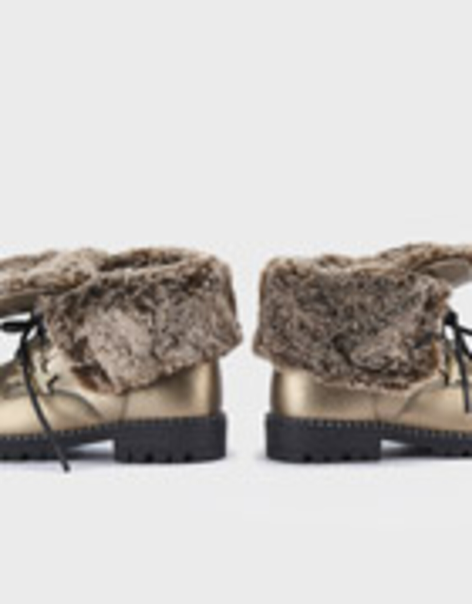 Mayoral Bronze Faux Fur Lined Biker Boots