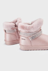 Mayoral Rose Metal Faux Fur Lined Boots