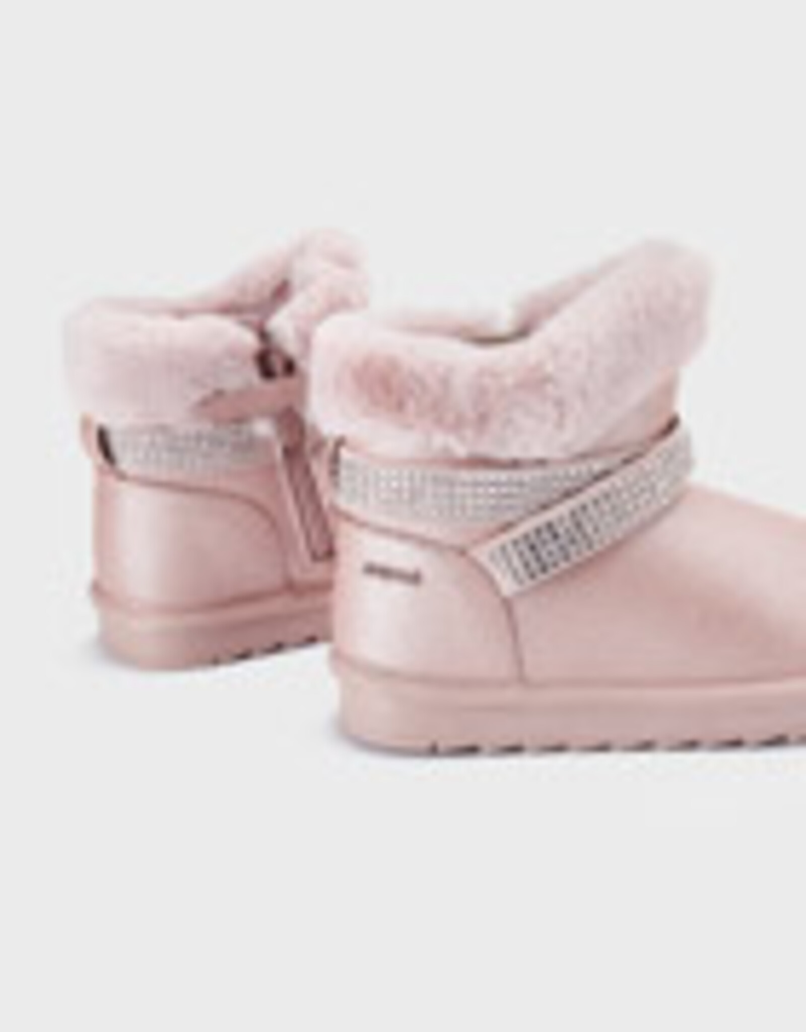 Mayoral Rose Metal Faux Fur Lined Boots