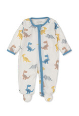 Kissy Kissy Dino Party Zip Footie