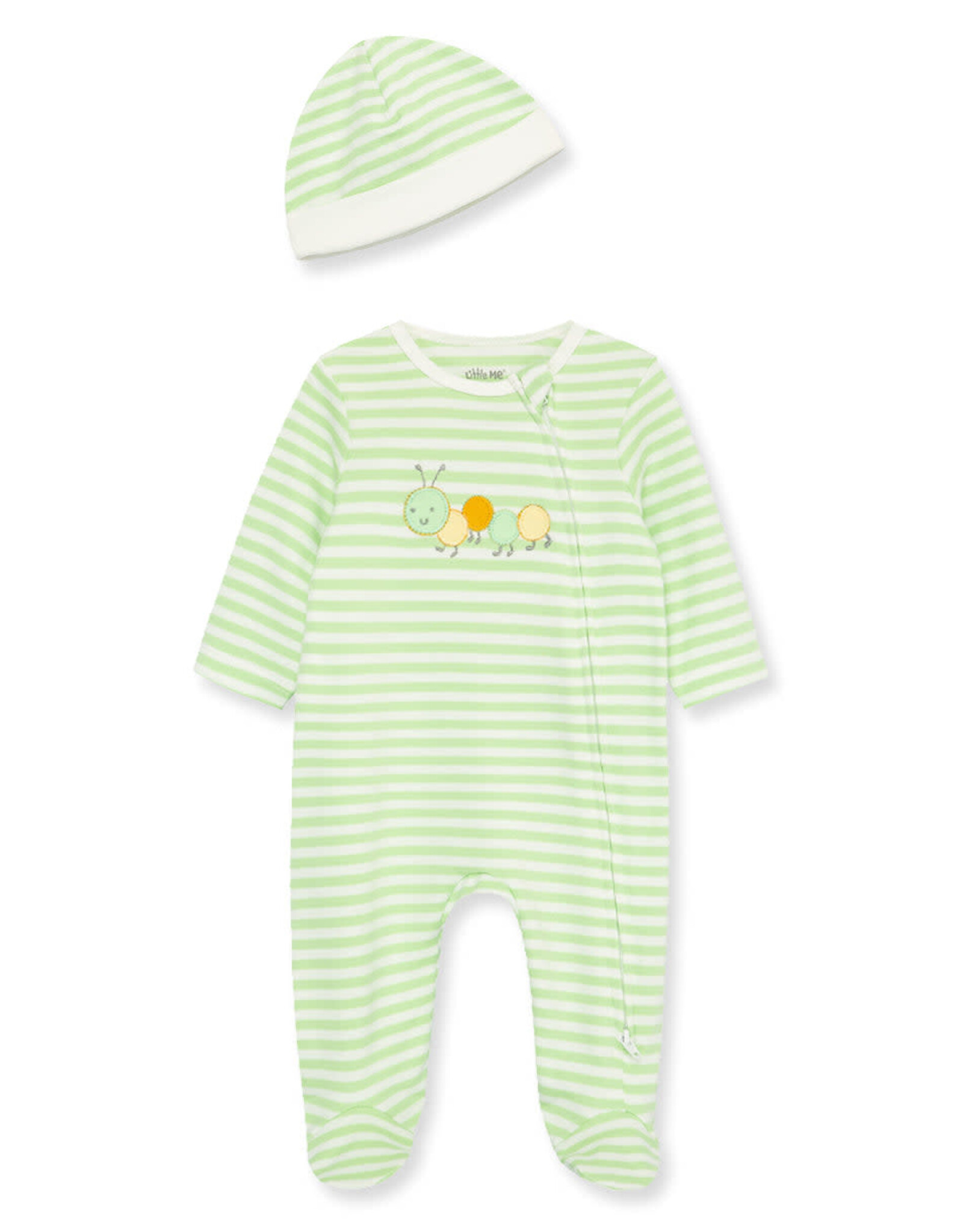 Little Me Caterpillar Footie & Hat Set