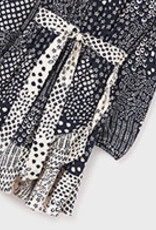 Mayoral Tween Black Print Dress