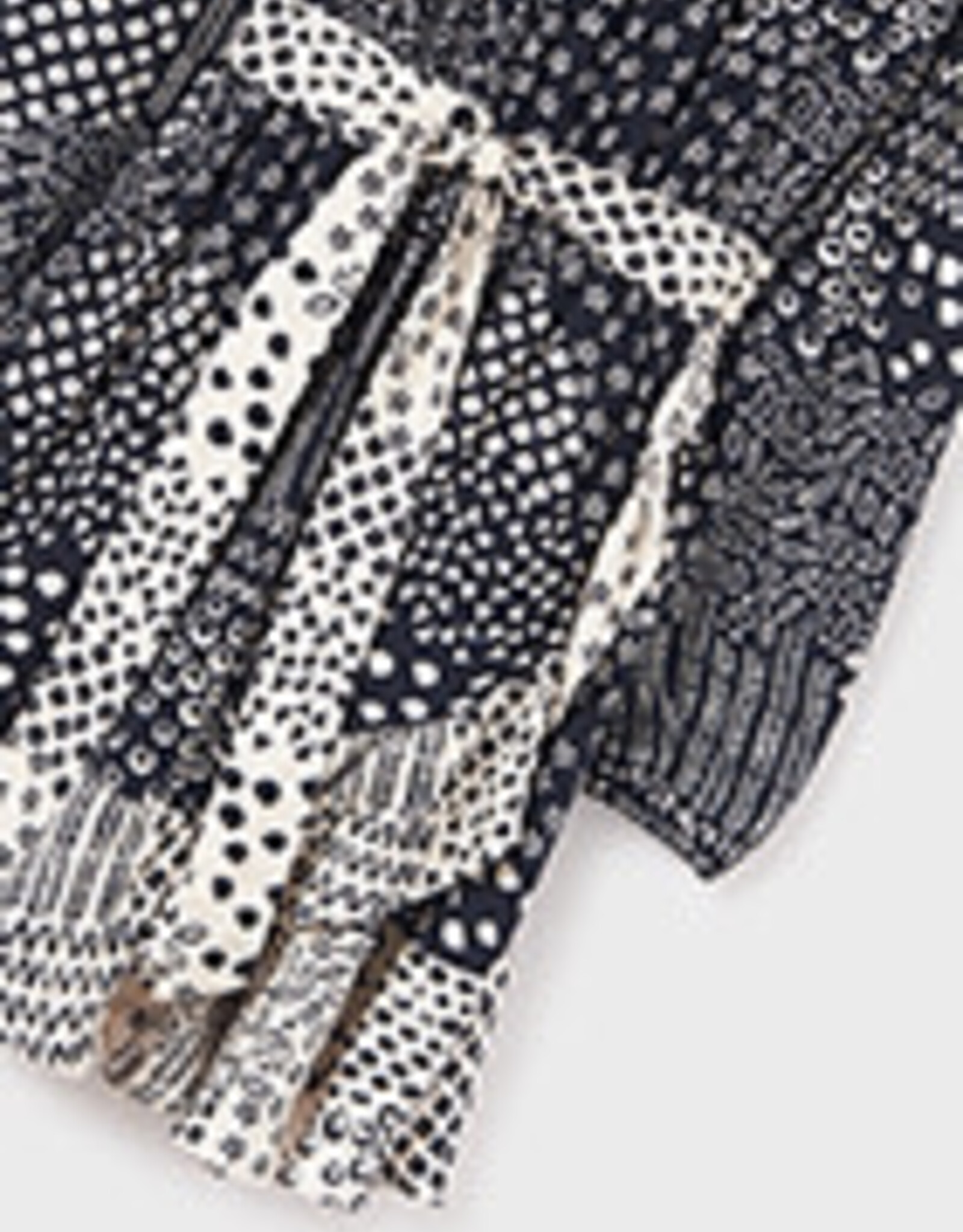 Mayoral Tween Black Print Dress