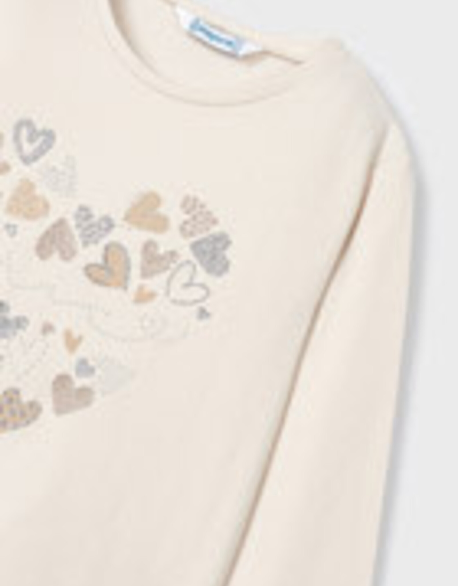 Mayoral Chickpea Basic Heart T-Shirt