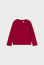 Mayoral Toddler Red Ribbed Long Sleeve