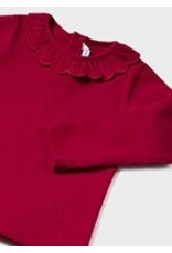 Mayoral Toddler Red Ribbed Long Sleeve