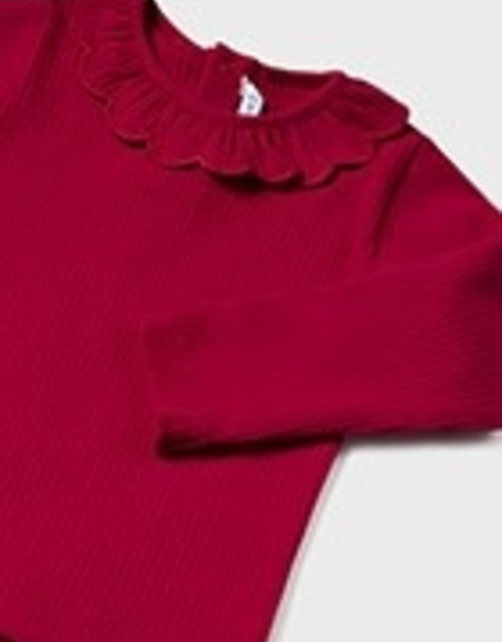 Mayoral Toddler Red Ribbed Long Sleeve