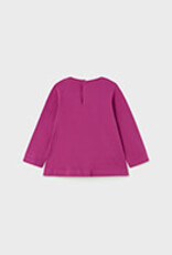 Mayoral Toddler Magenta Kitten Long Sleeve