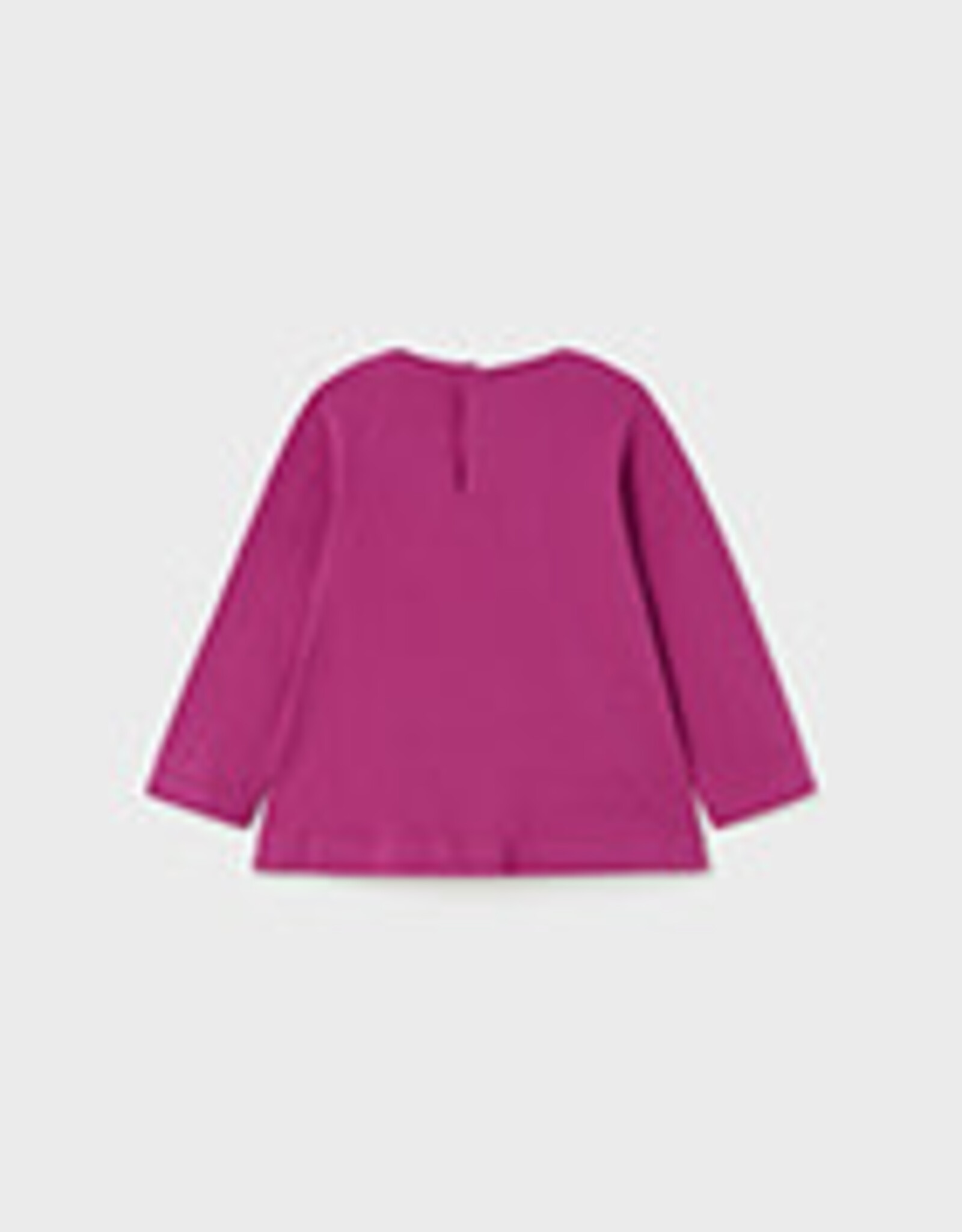 Mayoral Toddler Magenta Kitten Long Sleeve