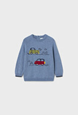 Mayoral Blue Cars Jumper