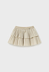 Mayoral Champagne Pleated Skirt