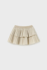 Mayoral Champagne Pleated Skirt