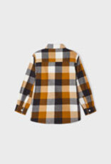 Mayoral Ochre Checked Long Sleeve