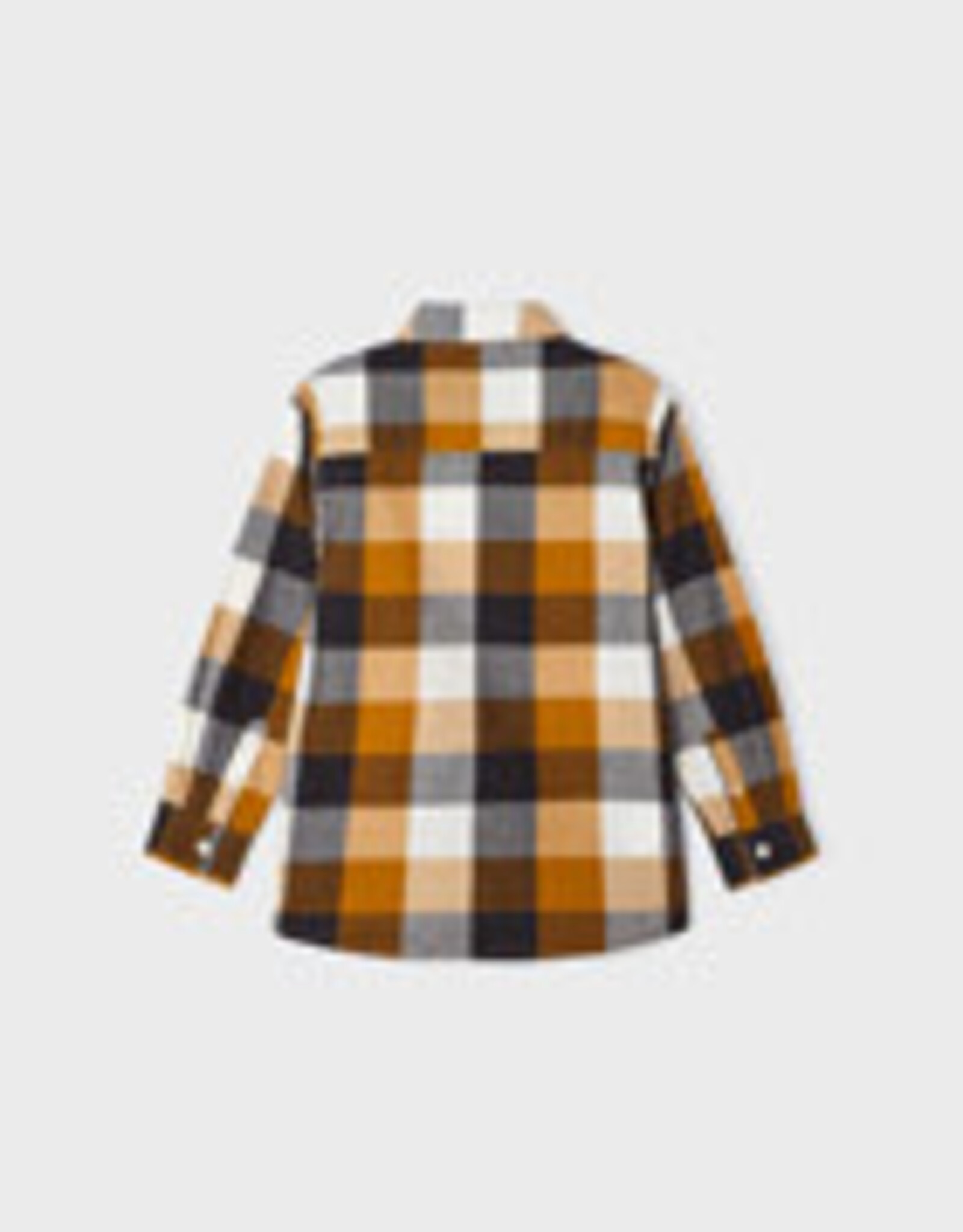 Mayoral Ochre Checked Long Sleeve