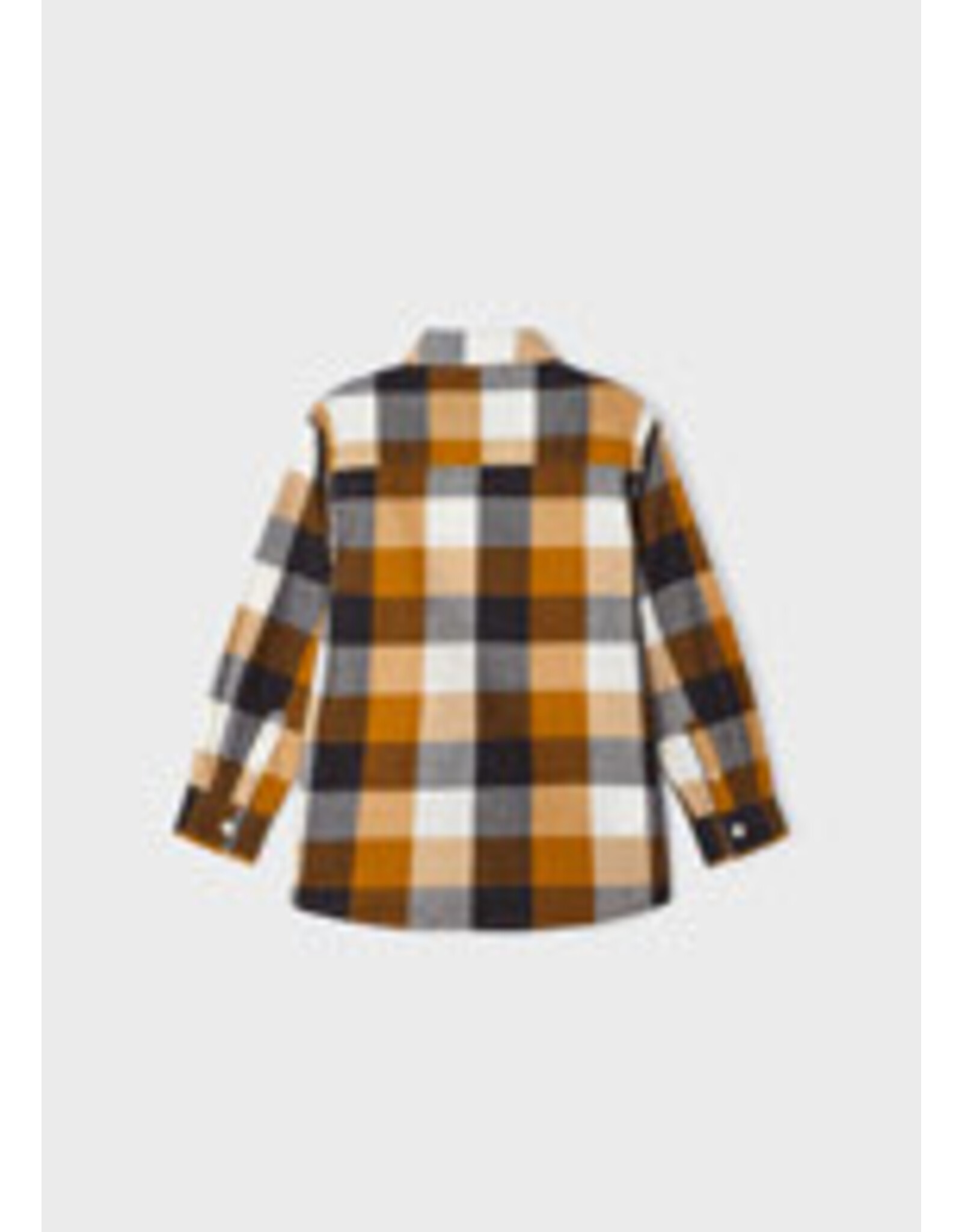 Mayoral Ochre Checked Long Sleeve