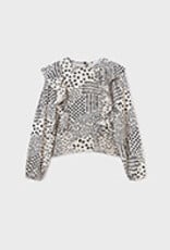 Mayoral Tween Chickpea Printed Blouse