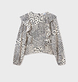 Mayoral Tween Chickpea Printed Blouse