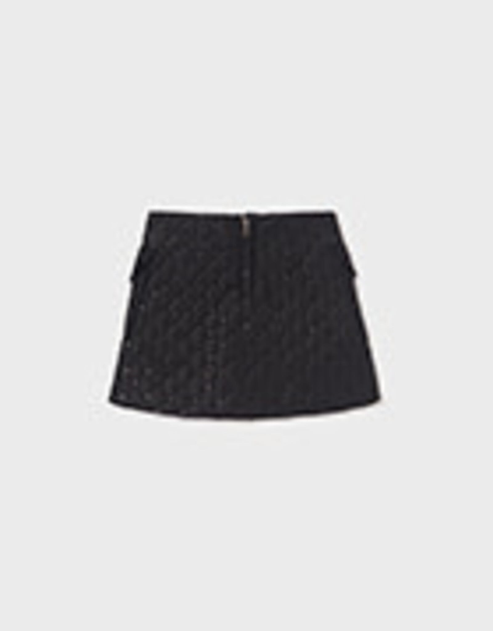 Abel & Lula Black Padded Sequin Skirt