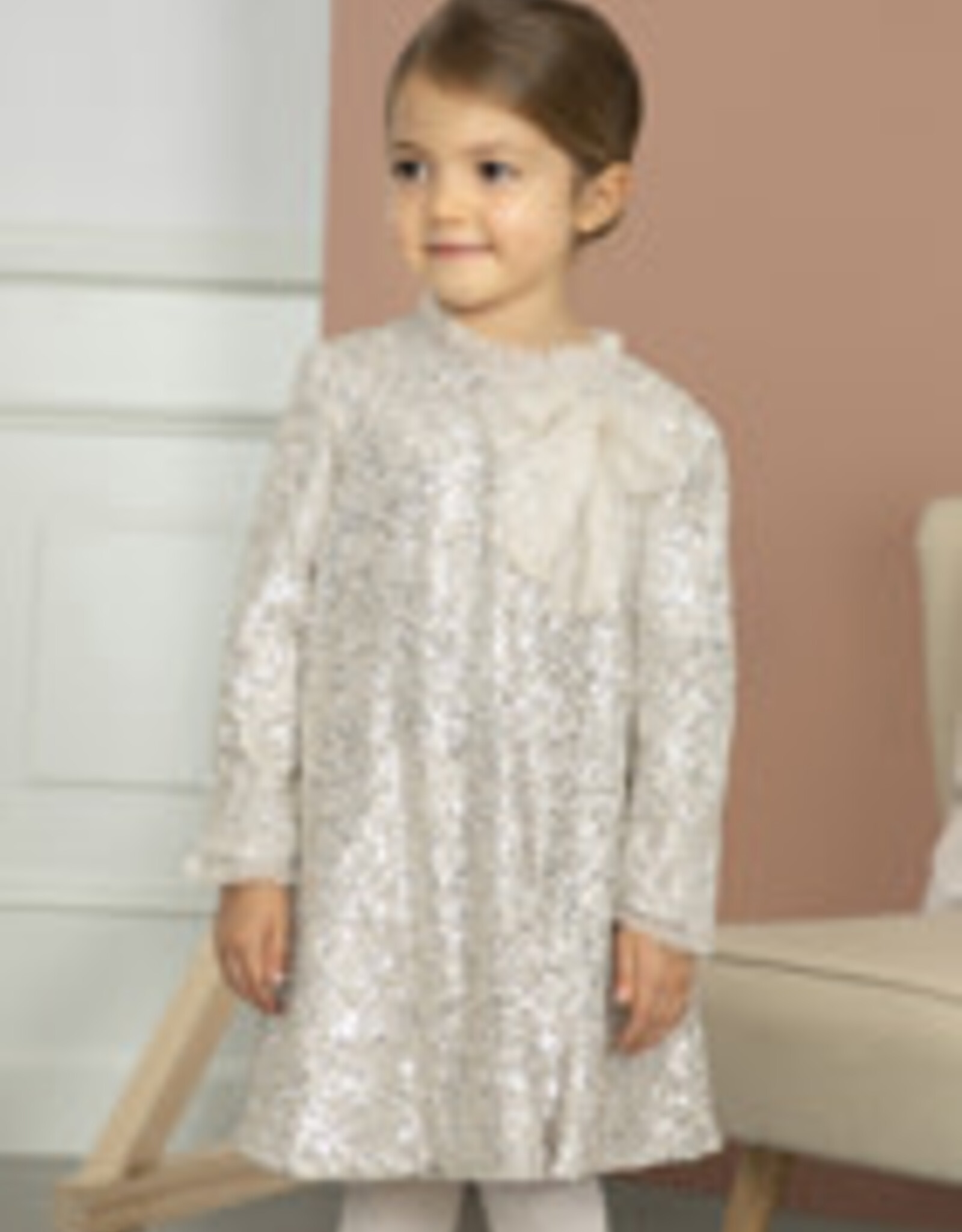 Abel & Lula Sand Sequins Party Dress