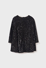 Abel & Lula Black Sequins Party Dress