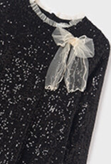 Abel & Lula Black Sequins Party Dress